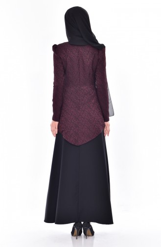 Robe Hijab Bordeaux 7178-02