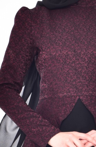 Robe Hijab Bordeaux 7178-02