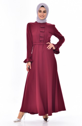 Robe Hijab Bordeaux 1084-04