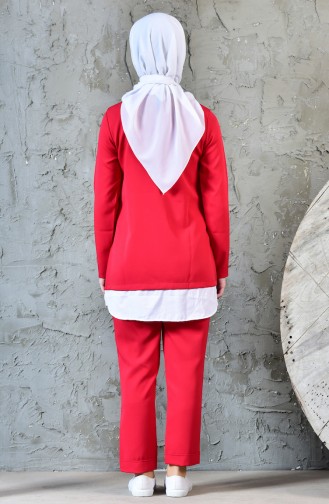Tunik Pantolon İkili Takım 1957-04 Kırmızı