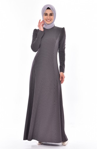 Robe Hijab Plum Foncé 7182-01