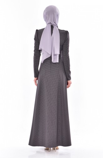 Robe Hijab Plum Foncé 7182-01