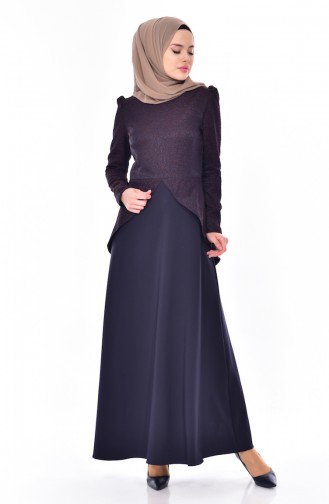 Schößchen Kleid 7178-03 Dunkelblau 7178-03