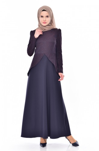 Schößchen Kleid 7178-03 Dunkelblau 7178-03