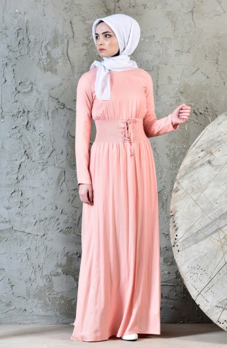 Powder Hijab Dress 4408-07