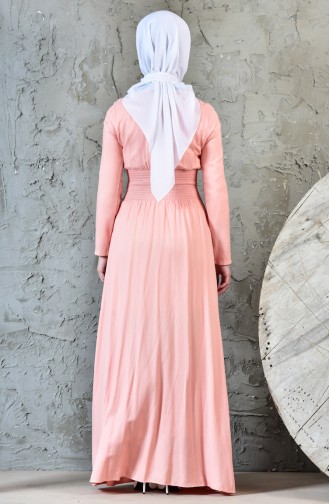Powder Hijab Dress 4408-07