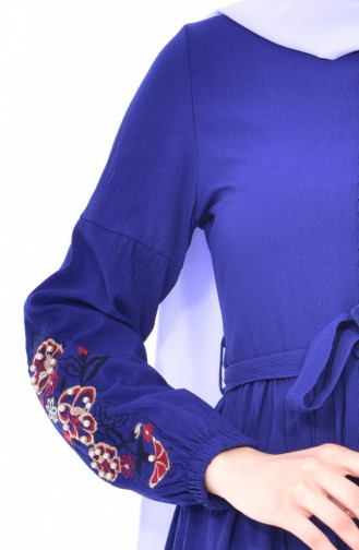 Saxe Hijab Dress 8113-10