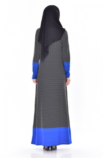 Black Hijab Dress 7019-01
