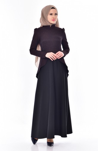 فستان أسود 7178-04