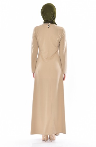 Dilber Authentic Stone Dress 6025-04 Beige 6025-04