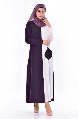 Garnish Dress 3314-01 Purple White 3314-01