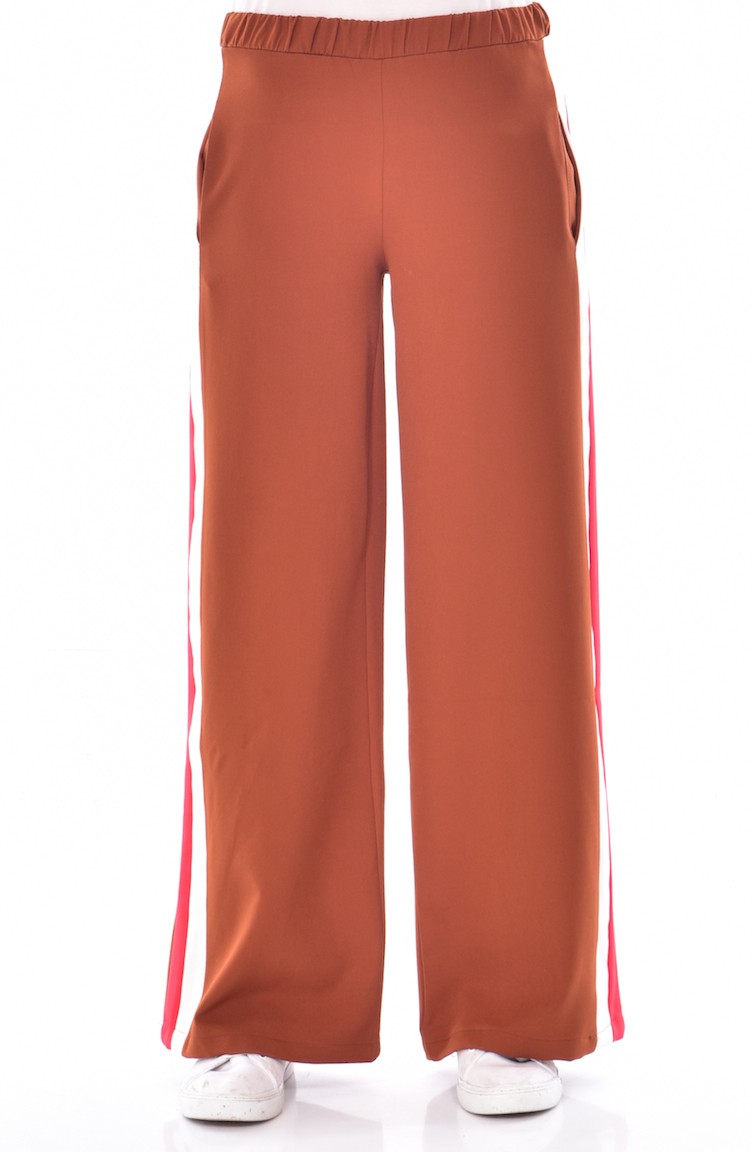 brick red pants