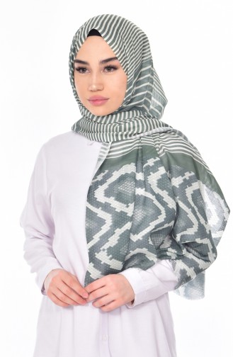 Patterned Flamed Shawl 95132-05 Green 05