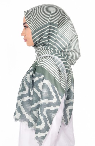 Patterned Flamed Shawl 95132-05 Green 05