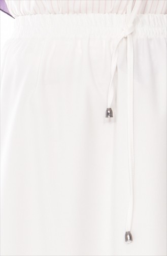 Jupe Taille éastique 1008-13 Blanc 1008-13