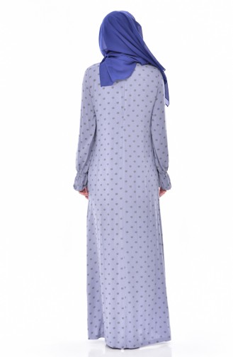 Gray Hijab Dress 1847-04