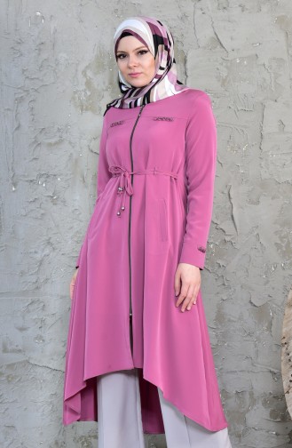 Asymmetrisches Cape mit Reißveerchluss 6054-11 Rosa 6054-11