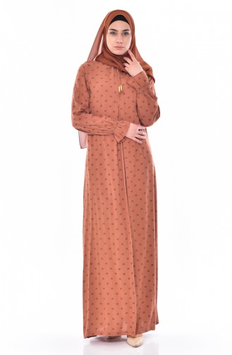 Kleid mit Schleifer 1847-03 Ziegelrot 1847-03