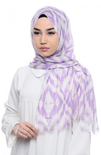 Patterned Flamed Shawl 95134-04 Lilac 04