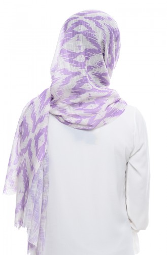 Patterned Flamed Shawl 95134-04 Lilac 04