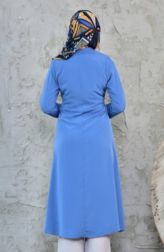 Asymmetrisches Cape mit Reißverschluss 6054-01 Blau 6054-01