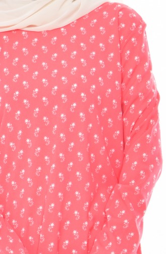 Patterned Tunic 1005-02 Coral 1005-02