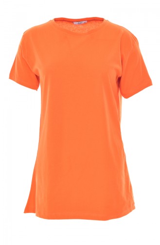 T-shirt Basic 18057-04 Orange Clair 18057-04