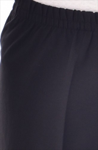 Pantalon Large Taille élastique 2006-01 Noir 2006-01