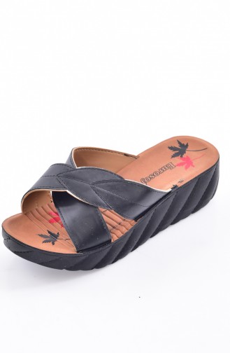 Black Summer Slippers 50249-01