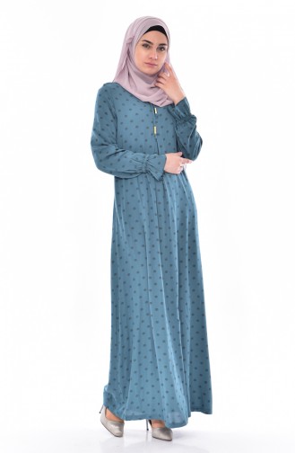 Green Hijab Dress 1847-02