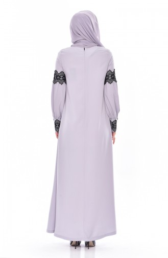 Gray Hijab Dress 1885-04