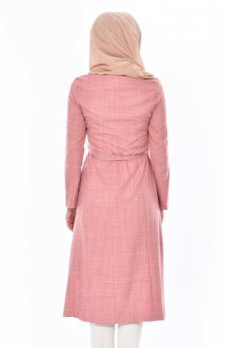 Hijab Mantel mit Gürtel 61221-01 Puder 61221-01