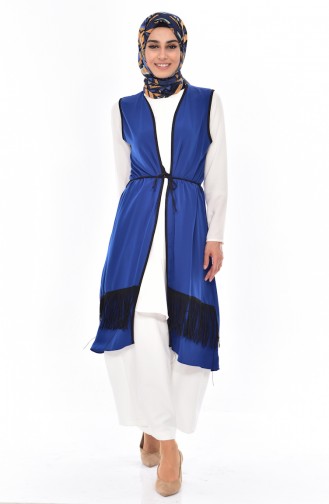 Tasseled Vest  1008-03 Saks 1008-03