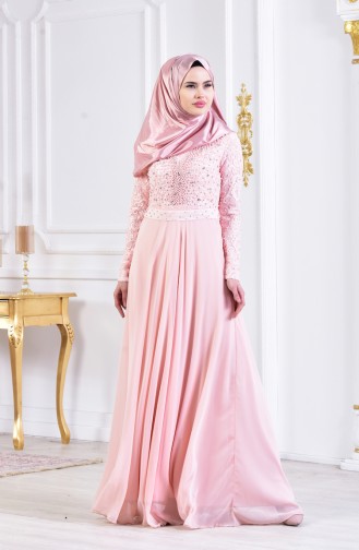 Habillé Hijab Saumon 3291-02