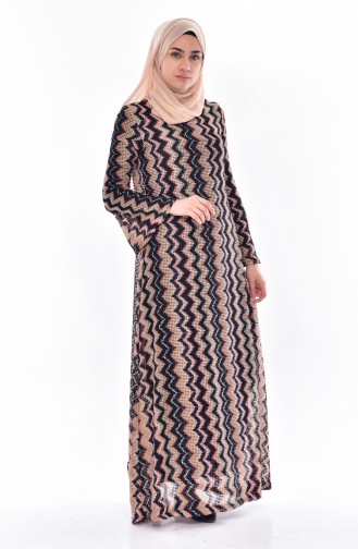 Salmon Hijab Dress 00133-04