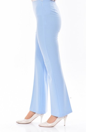 İspanyol Paça Pantolon 4013-04 Bebe Mavisi 4013-04