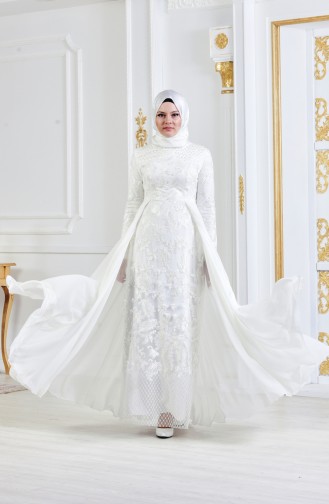 Habillé Hijab Ecru 8134-05