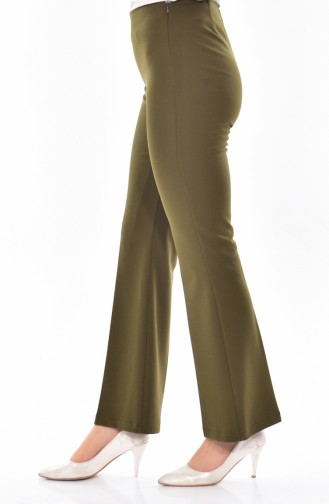 İspanyol Paça Pantolon 4013-01 Haki