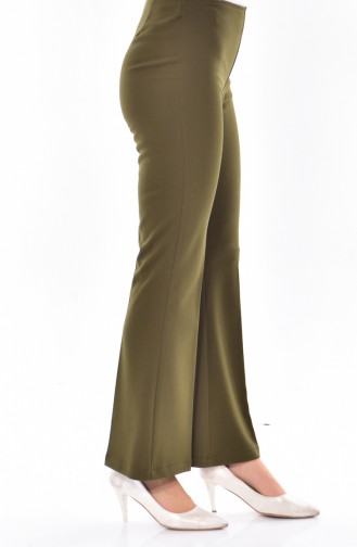 İspanyol Paça Pantolon 4013-01 Haki
