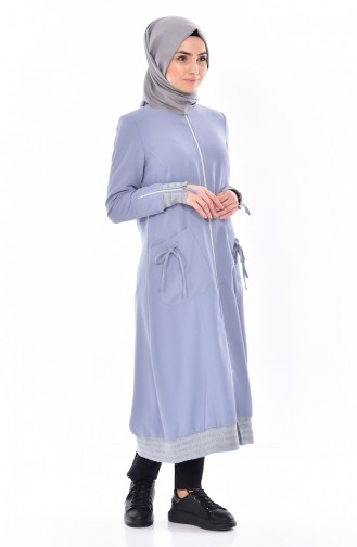 SUKRAN Pocketed Cape 35816-03 Blue 35816-03