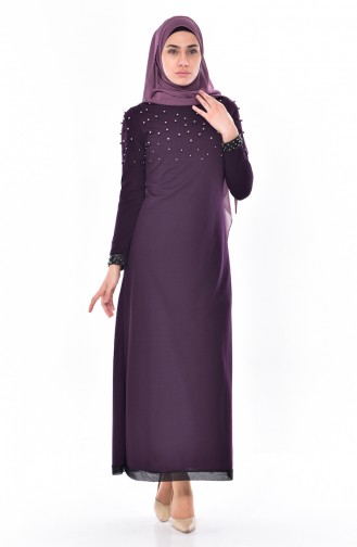 Purple Hijab Dress 2180-02
