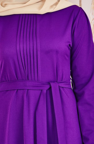 Purple Hijab Dress 5042-04