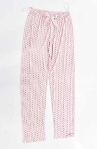 Pantalon Pyjama a Motifs 0435-2-01 Poudre 0435-2-01