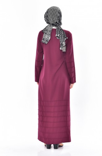 Abaya mit Reißverschluss 49501-03 Kirsche 49501-03