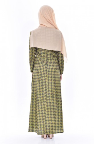 Pistachio Green Hijab Dress 2005-01