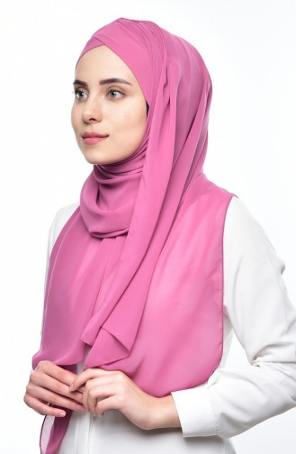 Bonnet Cross Crepe Chiffon Shawl -16 Fuchsia 16