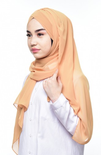 Boneli Cross Crepe Chiffon Shawl -03 Dark Yellow 03