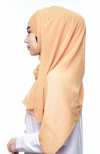 Boneli Cross Crepe Chiffon Shawl -03 Dark Yellow 03