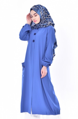 SUKRAN Pocket Pleated Cape 35804-04 Indigo 35804-04