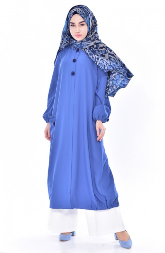 SUKRAN Pocket Pleated Cape 35804-04 Indigo 35804-04